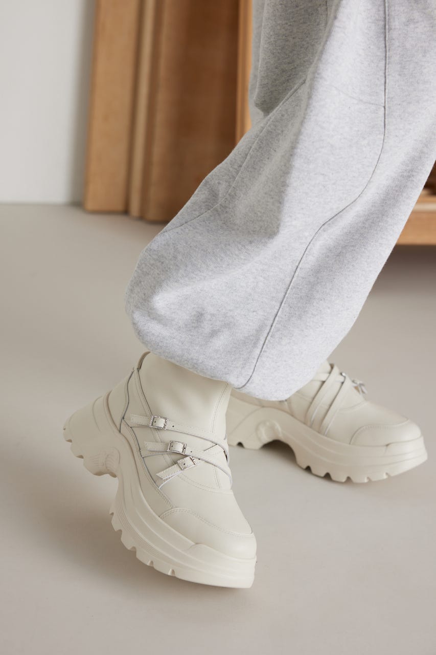 スポーティーベルトコンビブーツ WHT 22.5cm
