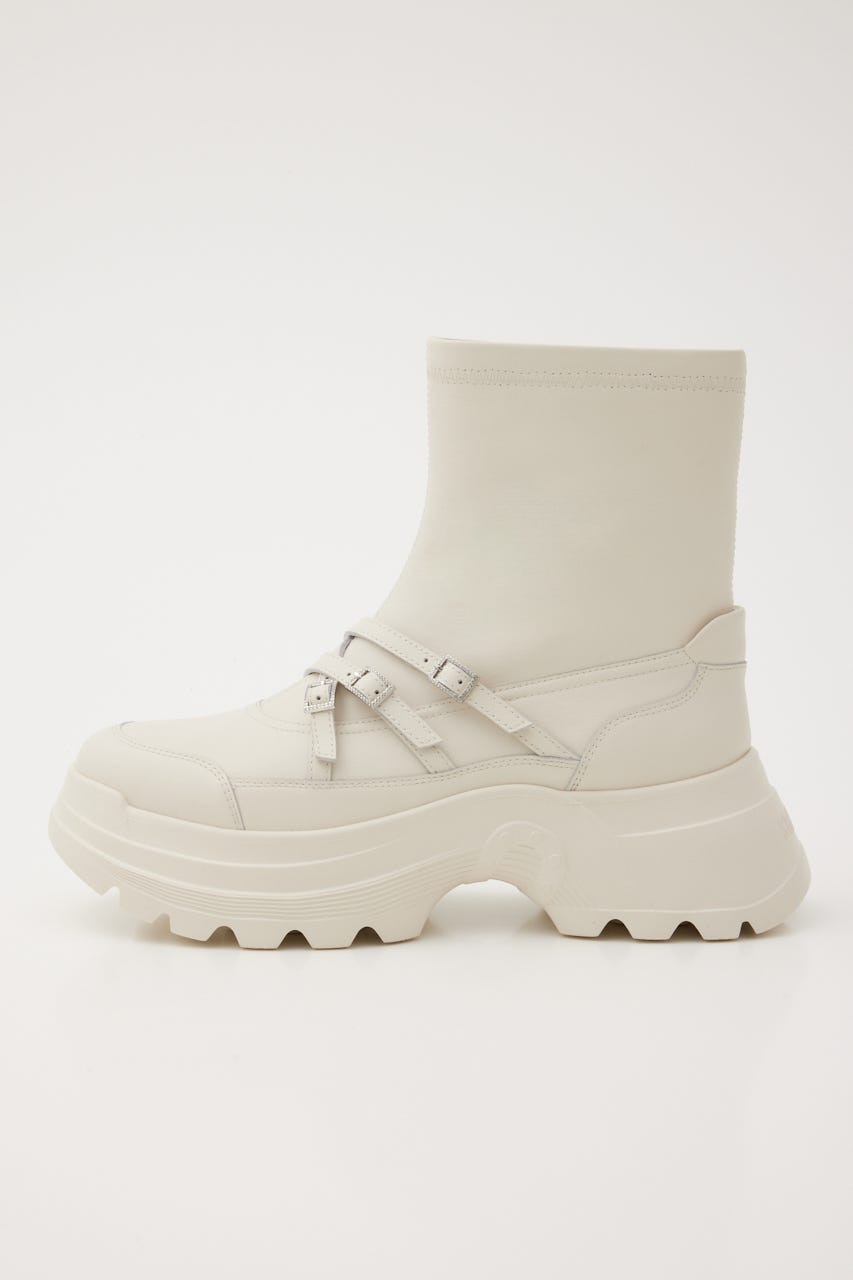 スポーティーベルトコンビブーツ WHT 22.5cm