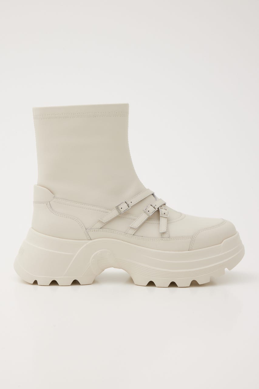 スポーティーベルトコンビブーツ WHT 22.5cm