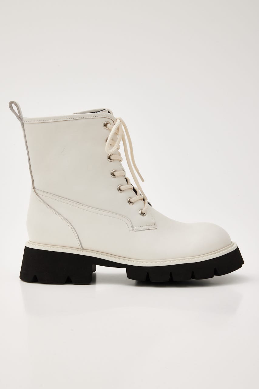 インボアコアレースアップブーツ WHT 24.5cm