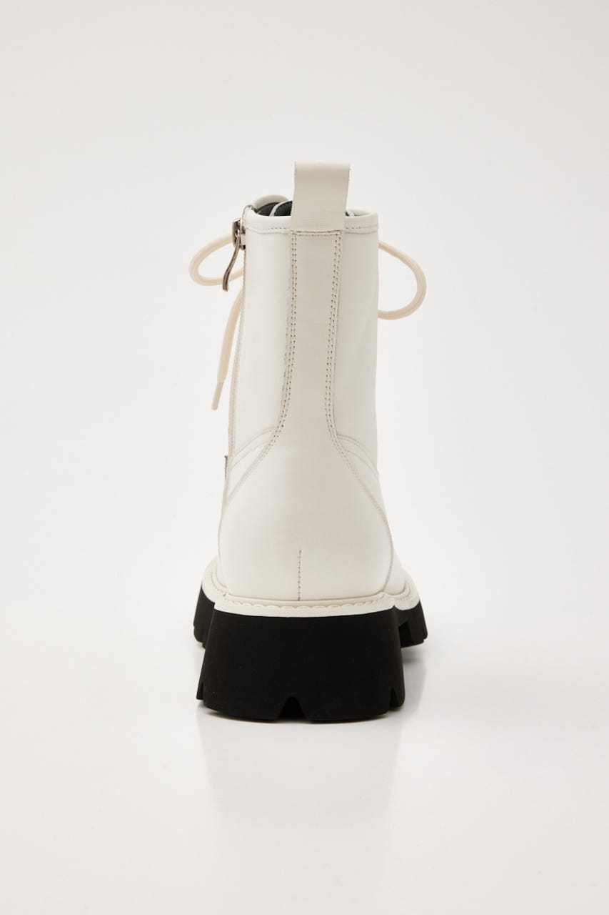 インボアコアレースアップブーツ WHT 24.5cm