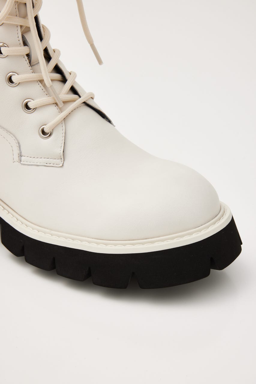 インボアコアレースアップブーツ WHT 24.5cm
