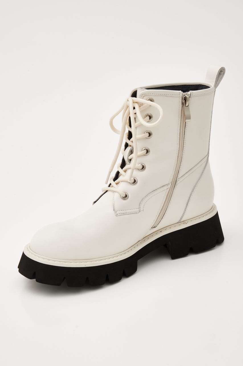 インボアコアレースアップブーツ WHT 24.5cm