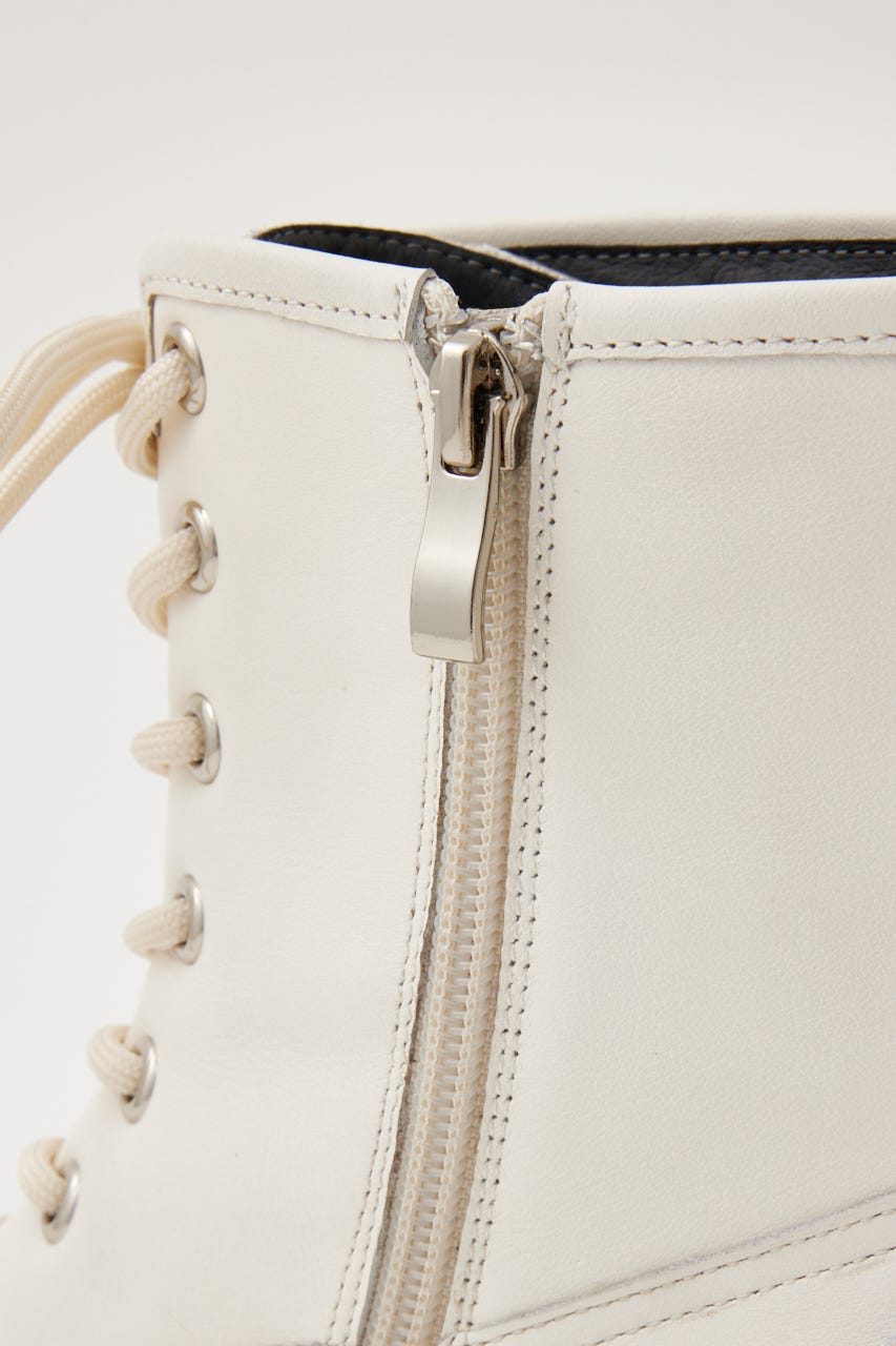 インボアコアレースアップブーツ WHT 24.5cm