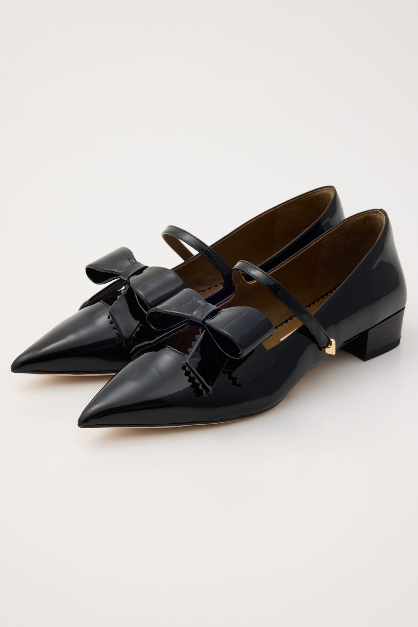 【美品】スタッカート STACCATO リボンパンプス メッシュレース 美品】スタッカート STACCATO リボンパンプス メッシュレース