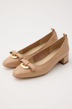 新品未使用　staccato ビジュー付きベージュポインテッドトゥハイヒール STACCATO | Tストラップフィッシュボーンシューズ (スリッポン