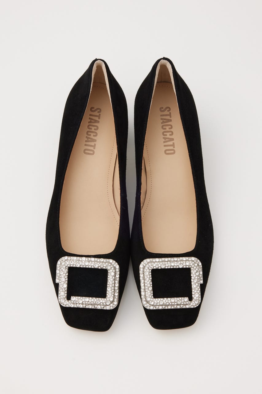 パドマバックルパンプス D/BLK 23.5cm