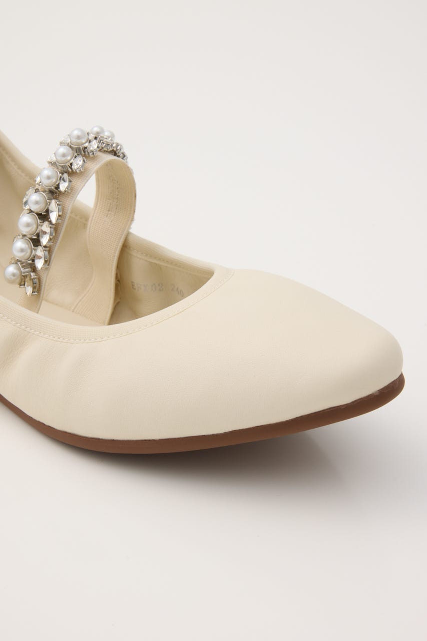 STACCATO | ビジューベルトライトバレエシューズ (スリッポン