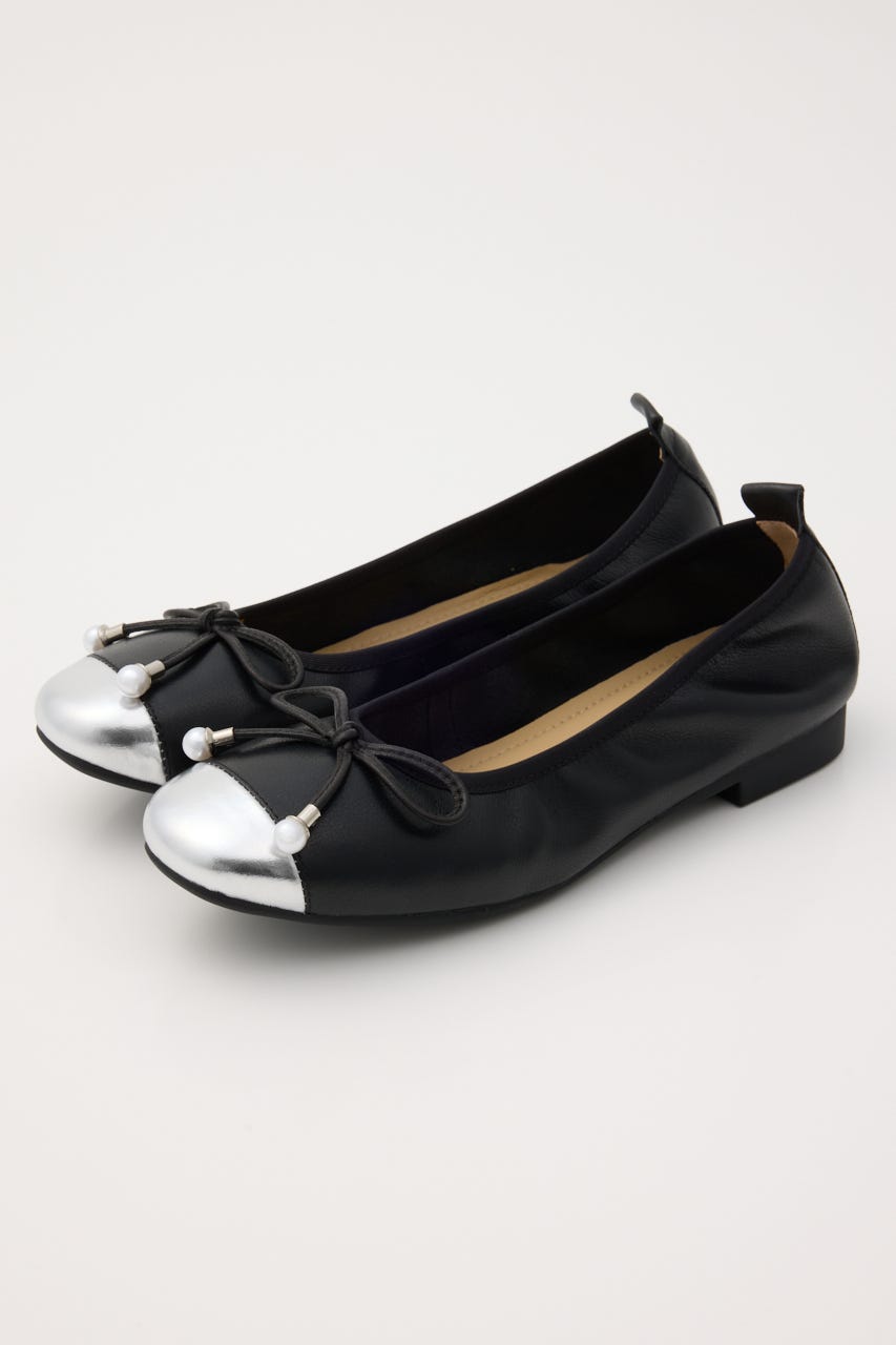 STACCATO ブラック リボン フラットシューズ STACCATO パンプス ミラーリボンフラット : ZOZOTOWN Yahoo!店