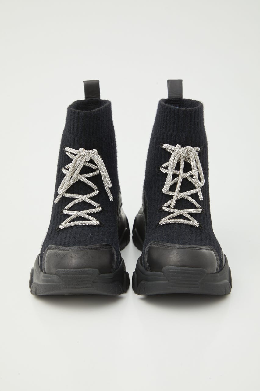 ドルチェコードスニーカーブーツ BLK 25.0cm