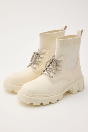 【STORY 2025年12月号掲載 SHIHOさん着用】ドルチェニットコンビライトソールブーツ