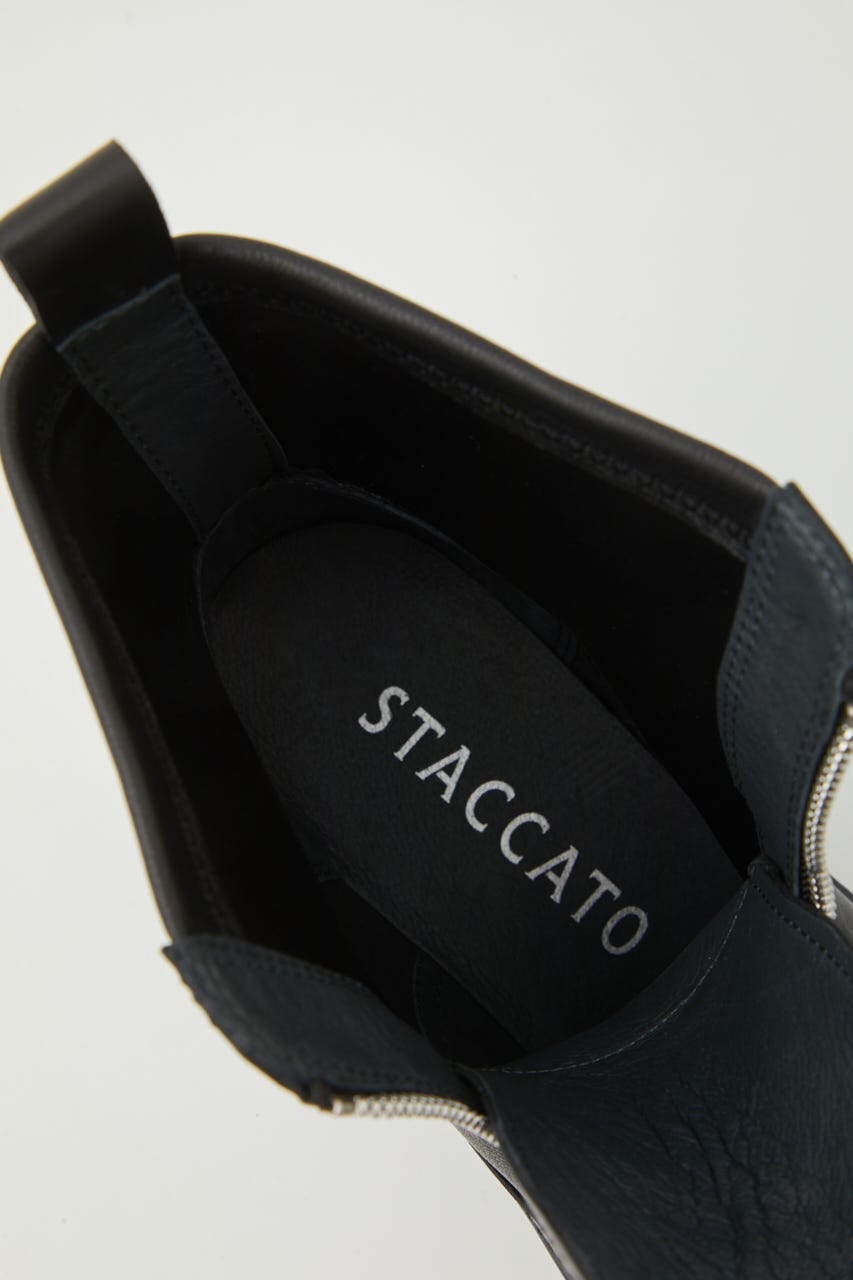 ミルキーIラインzipブーツ BLK 23.5cm