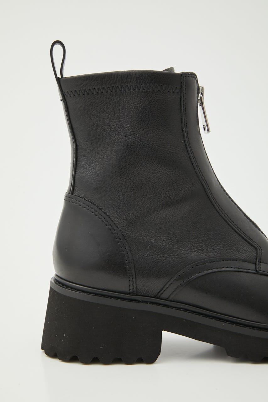 ミルキーIラインzipブーツ BLK 23.5cm