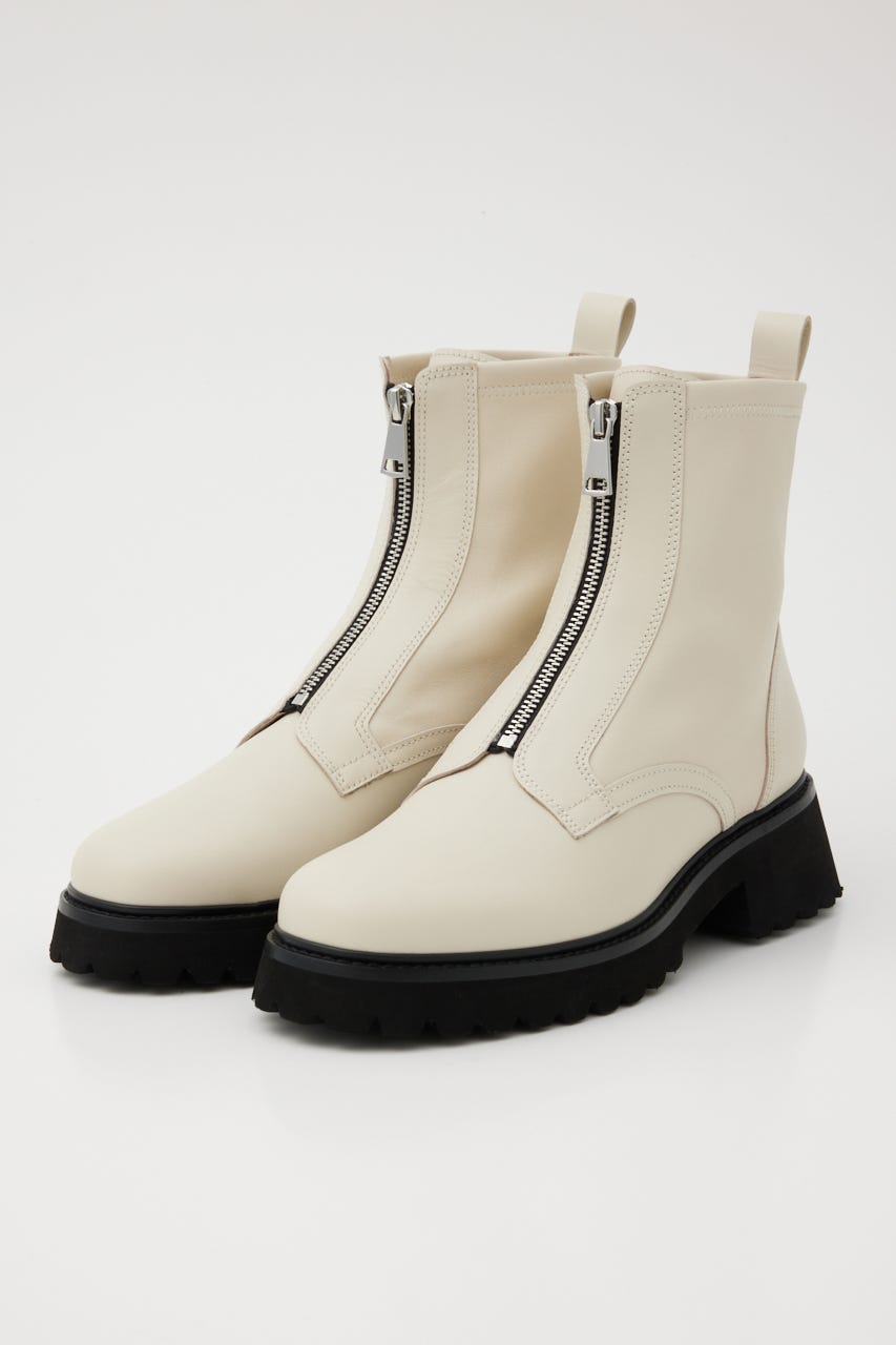 ミルキーIラインzipブーツ WHT 23.5cm