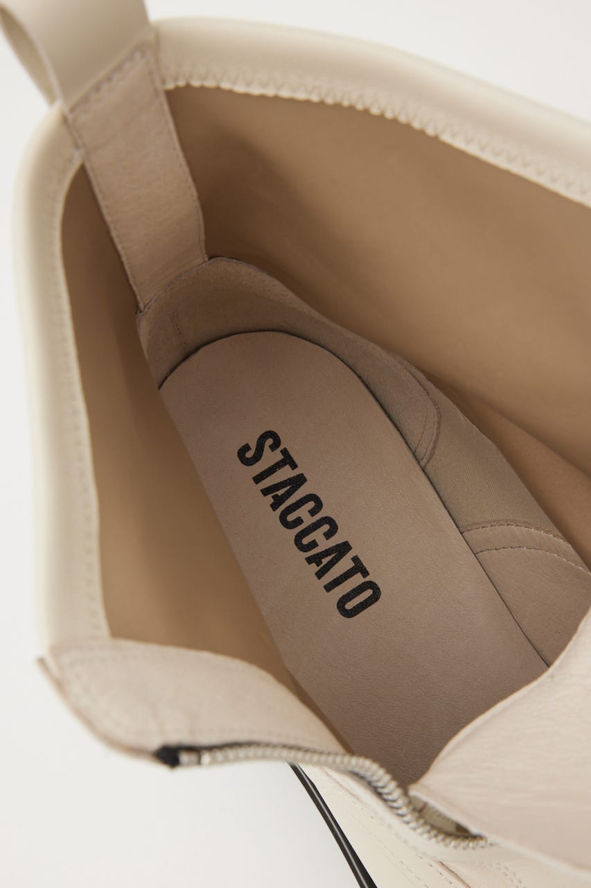 ミルキーIラインzipブーツ WHT 23.5cm