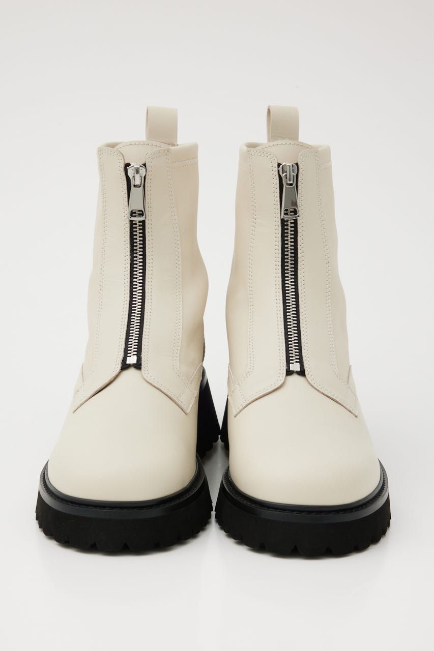 ミルキーIラインzipブーツ WHT 23.5cm