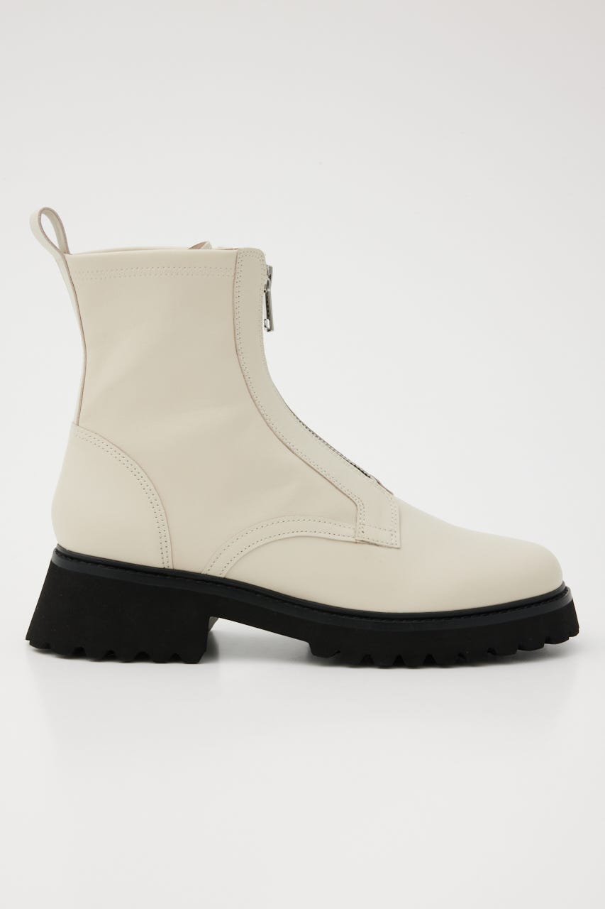 ミルキーIラインzipブーツ WHT 23.5cm