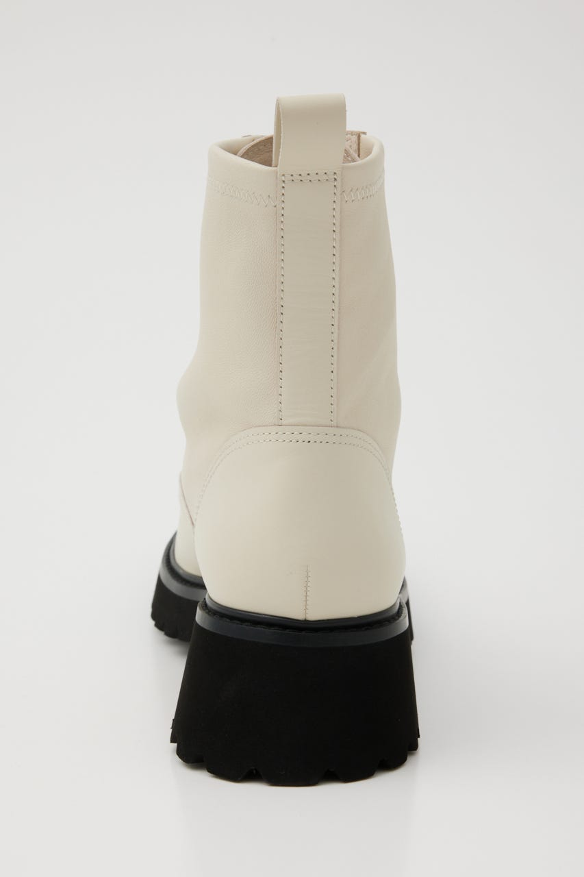 ミルキーIラインzipブーツ WHT 23.5cm