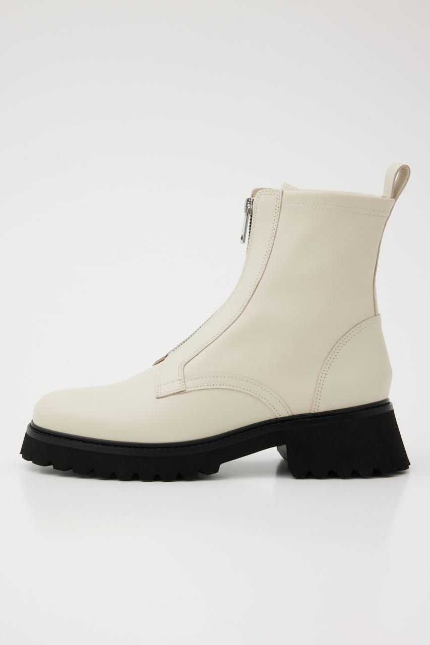 ミルキーIラインzipブーツ WHT 23.5cm