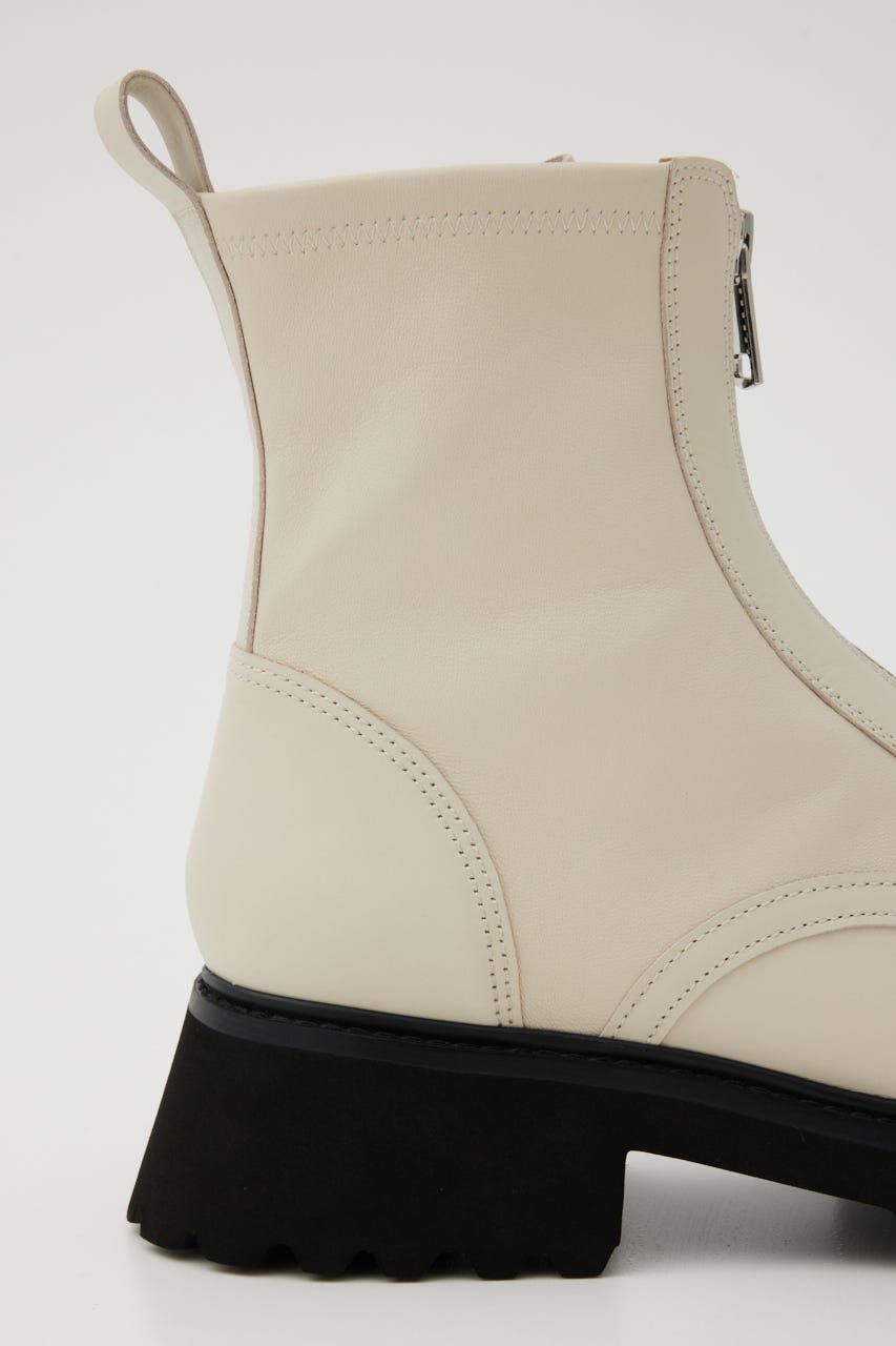 ミルキーIラインzipブーツ WHT 23.5cm