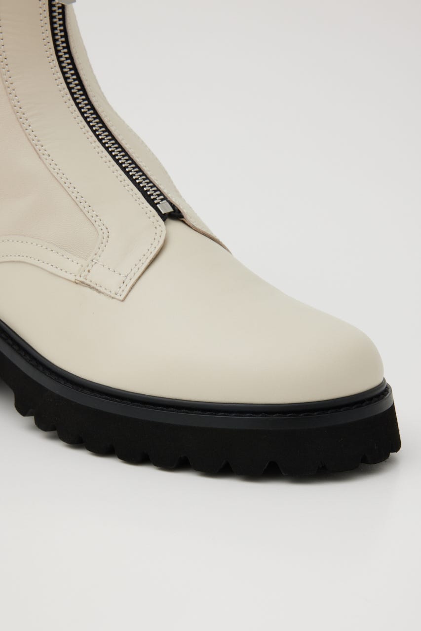 ミルキーIラインzipブーツ WHT 23.5cm