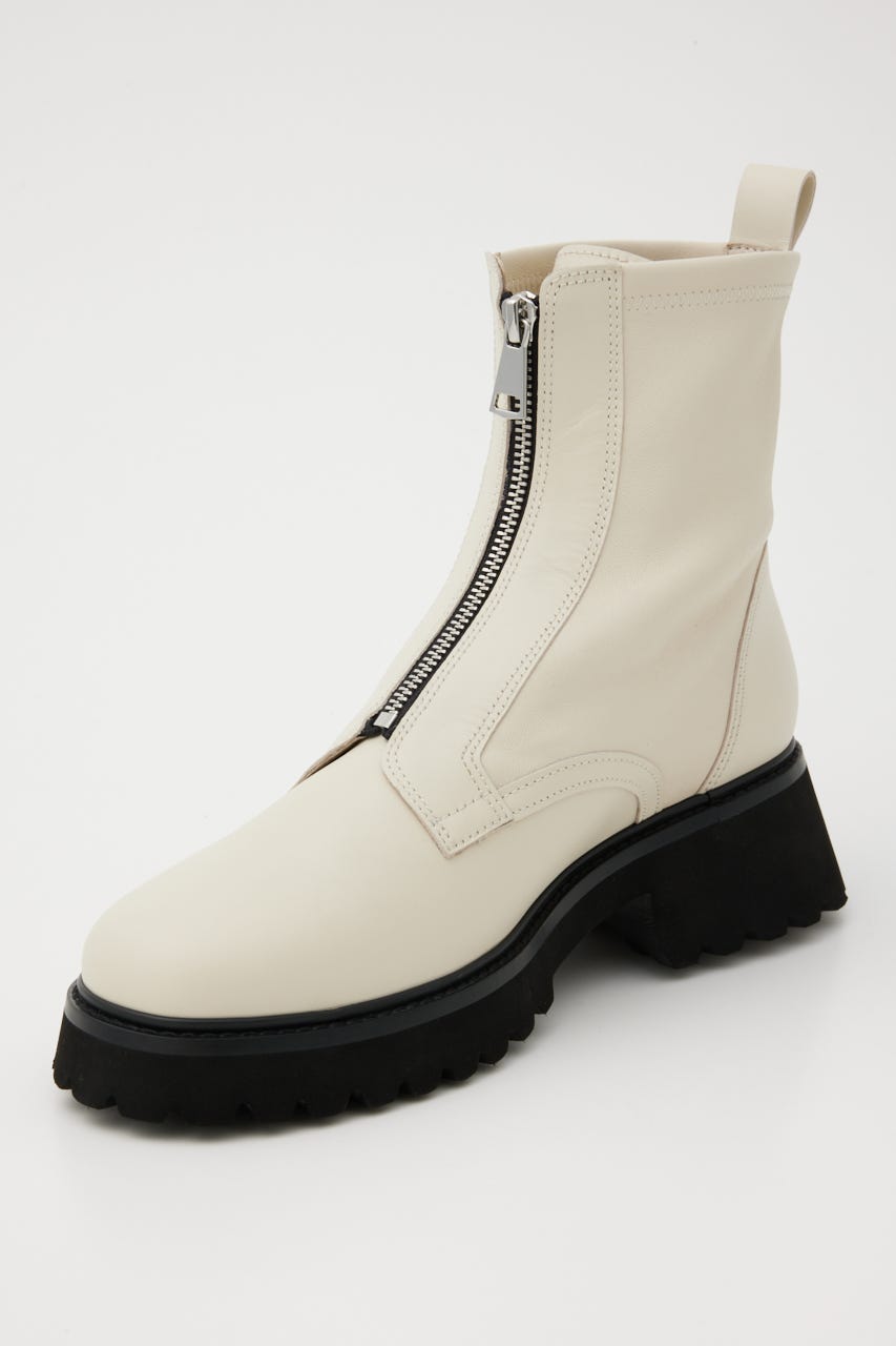 ミルキーIラインzipブーツ WHT 23.5cm