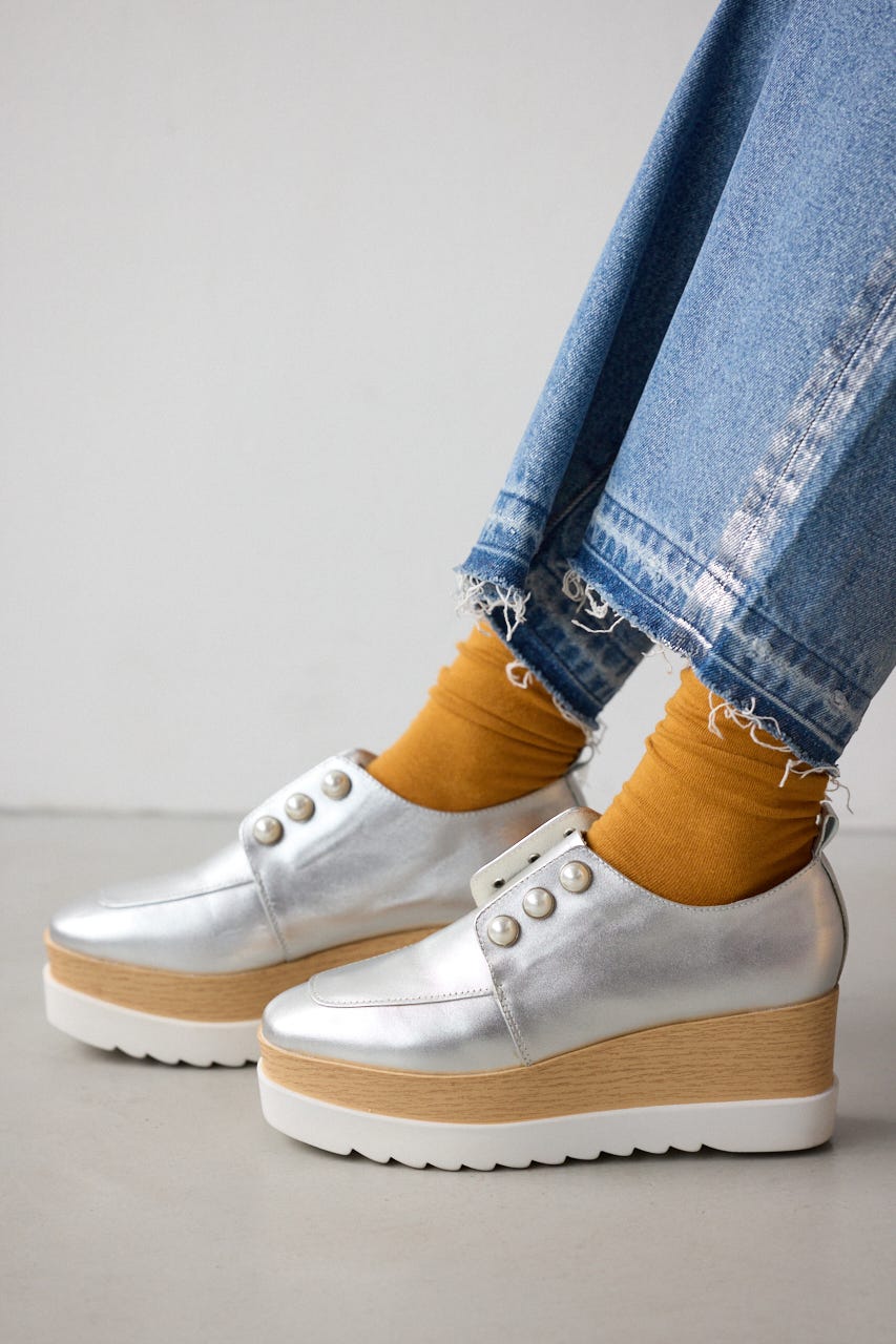 【極美品】STACCATO シルバーメイジーパールプラットフォーム 23 STACCATO｜メイジーパールプラットフォーム | Rakuten Fashion(楽天