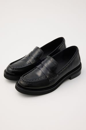 STACCATO スタッカート ビジュー付きブラックローファー厚底 中古・古着通販】STACCATO (スタッカート) プラットホーム