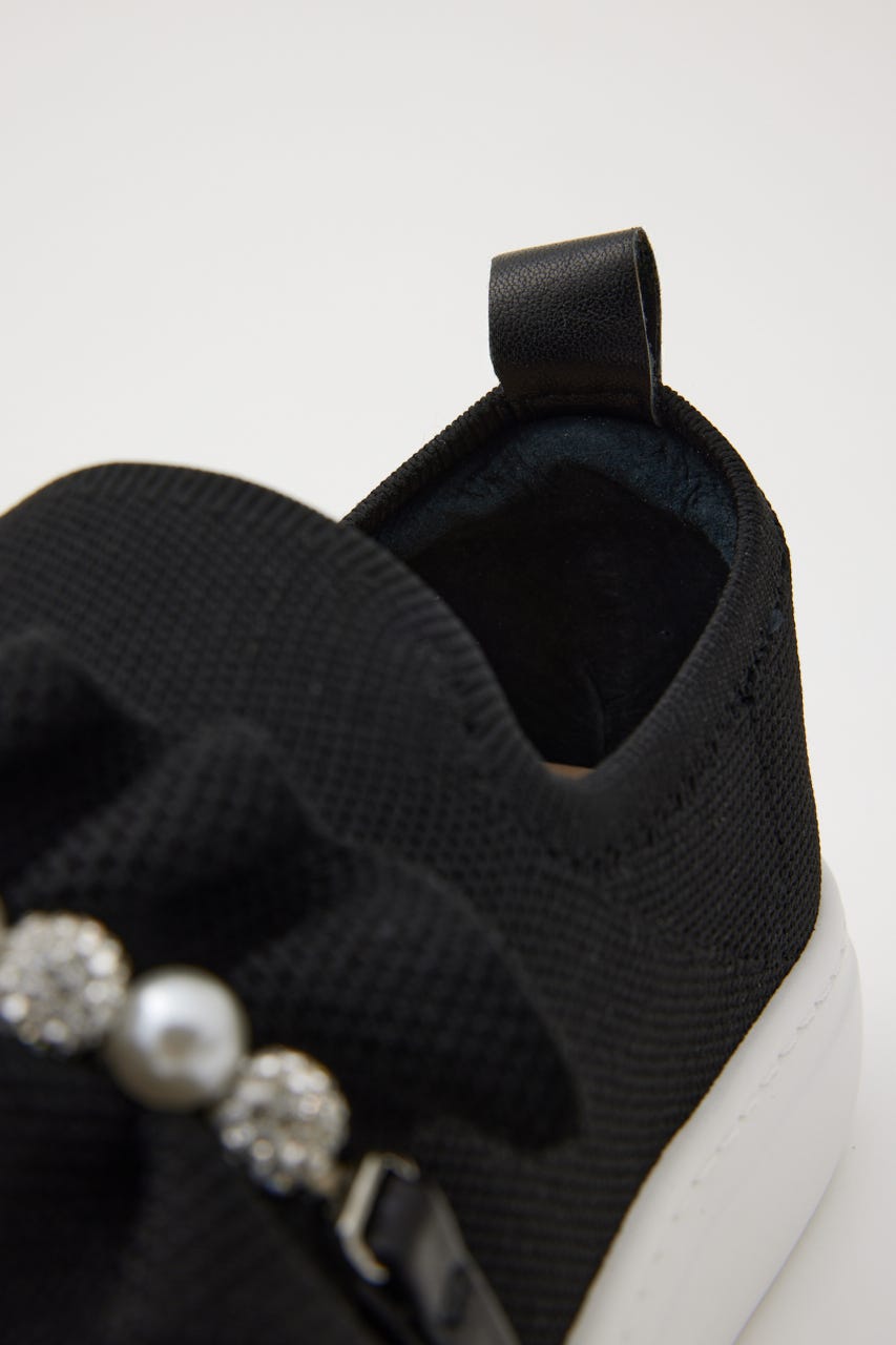 ピアプットギャザースリッポン BLK 23.0cm