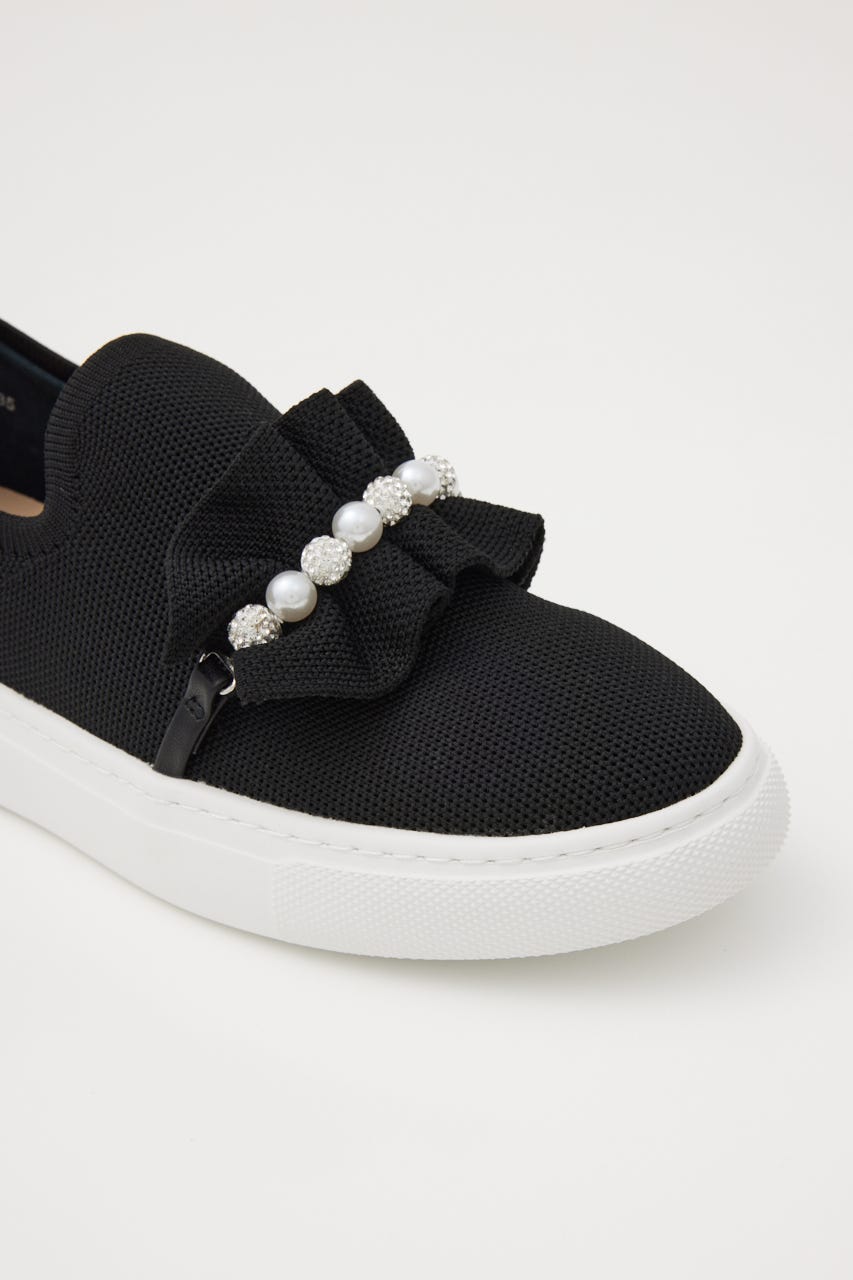 ピアプットギャザースリッポン BLK 23.0cm