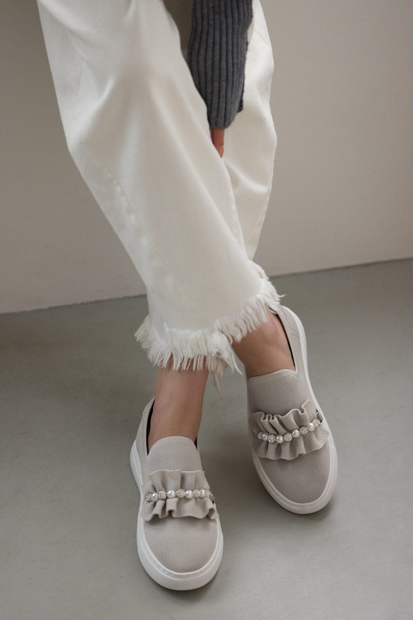 ピアプットギャザースリッポン GRY 22.0cm