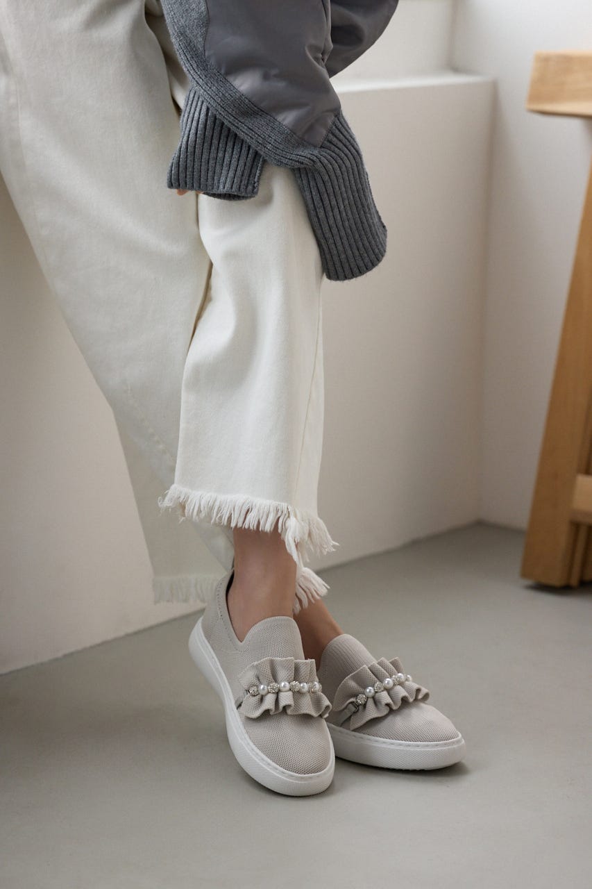 STACCATO | ピアプットギャザースリッポン (スリッポン・フラット