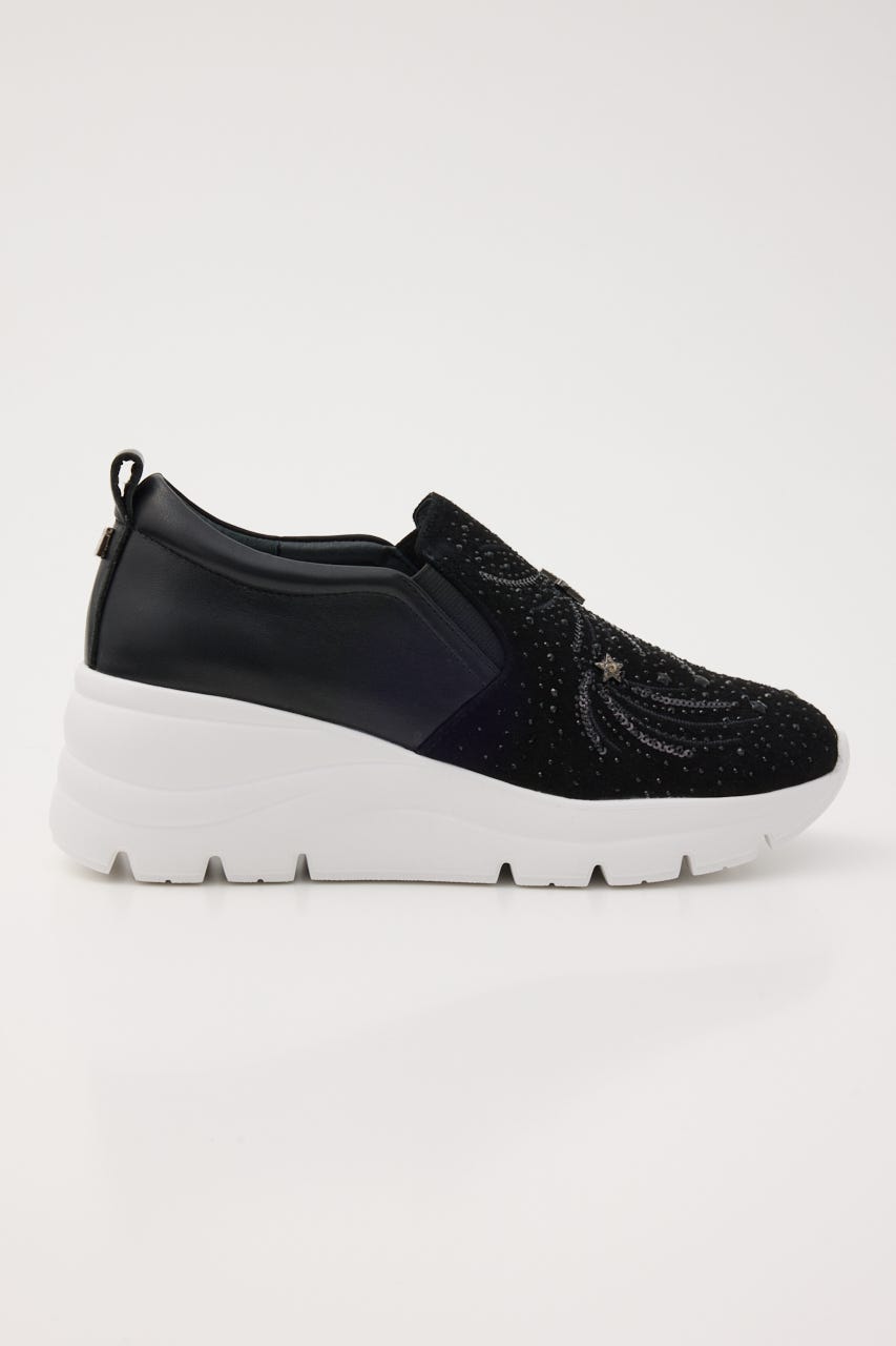 STACCATO 黒ヒール24.5cm¥10000 STACCATO | ベックプラットフォームサンダル (サンダル ) |SHEL