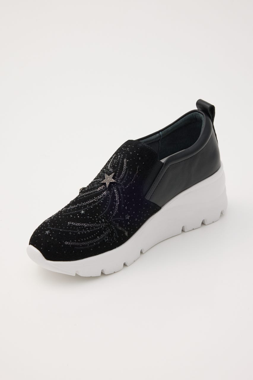 新品未使用　staccato ビジュー付きベージュポインテッドトゥハイヒール STACCATO | メテオハイヒールスリッポン (スリッポン・フラット
