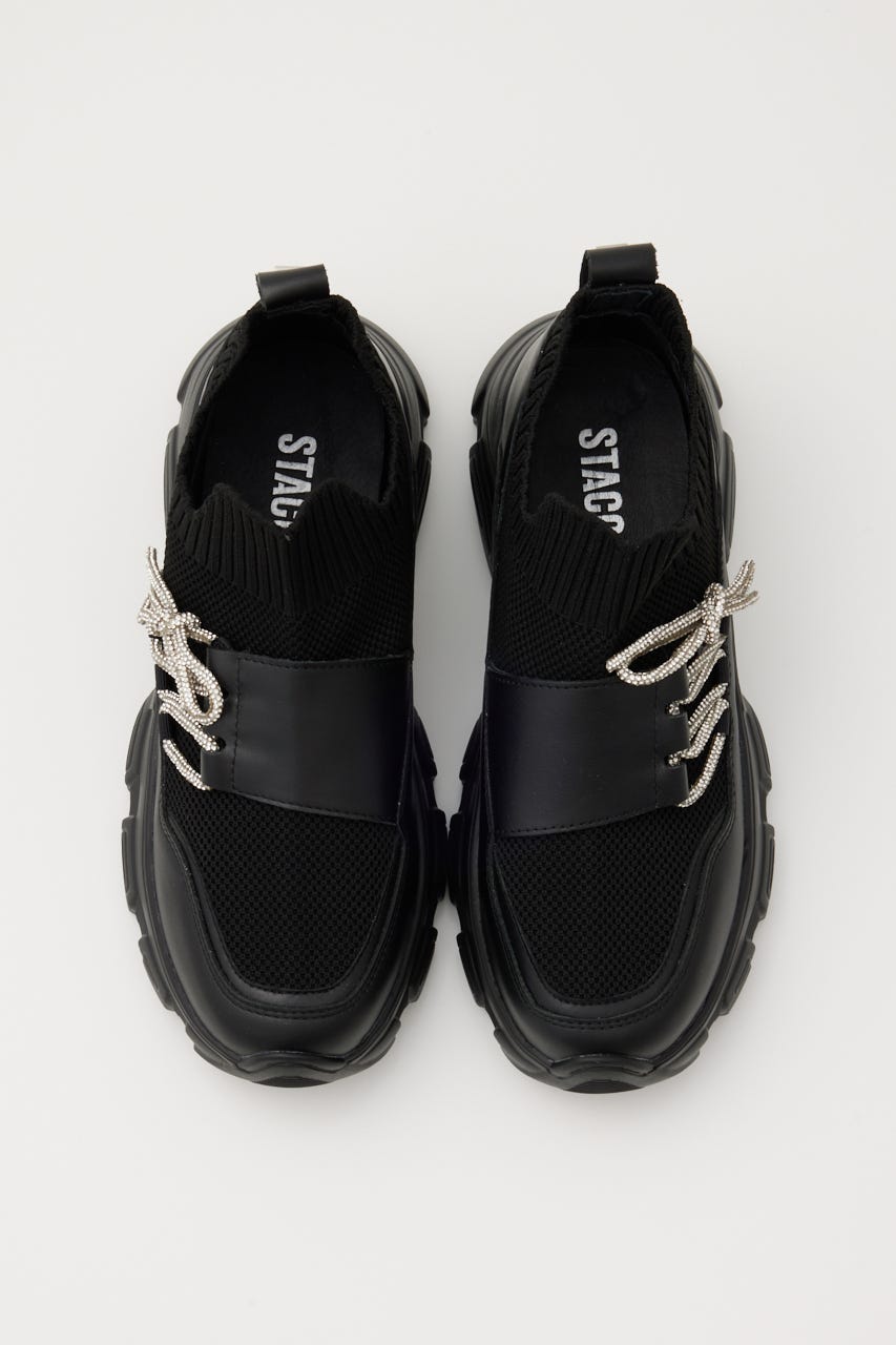 【極美品】STACCATO スタッカート ハイテクロックス スリッポン 黒 STACCATO | ドルチェコードバンプスリッポン (スリッポン