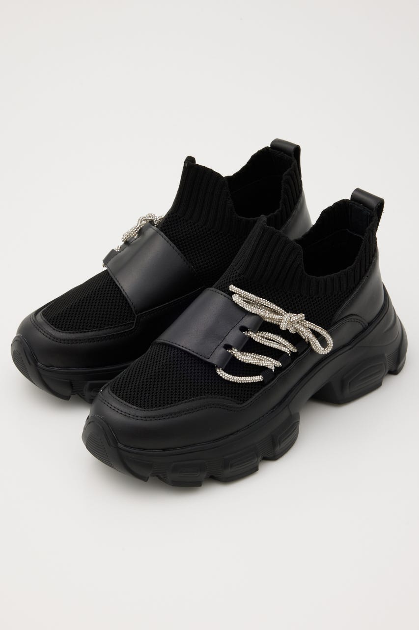 ドルチェコードバンプスリッポン BLK 23.5cm