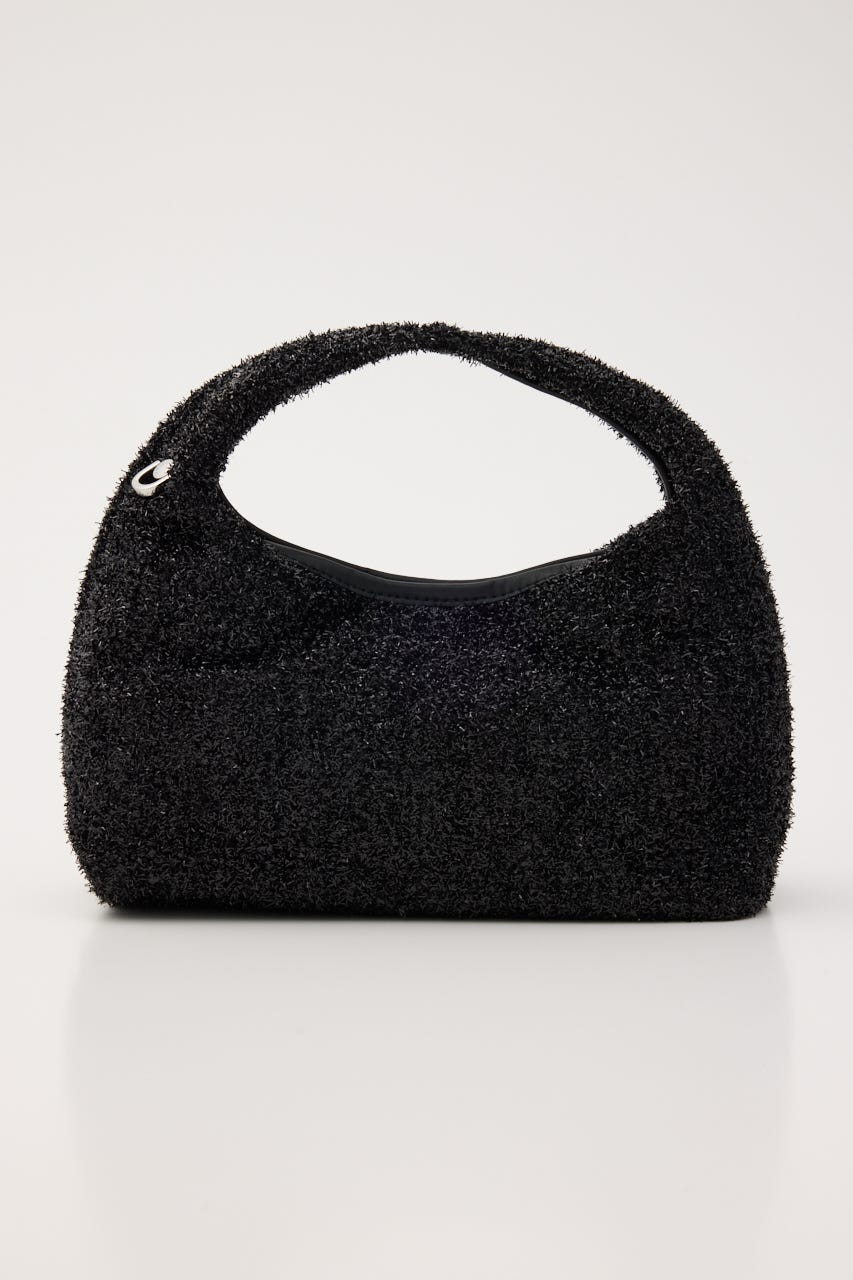 ルリーパールリボンハンドバッグ BLK FREE