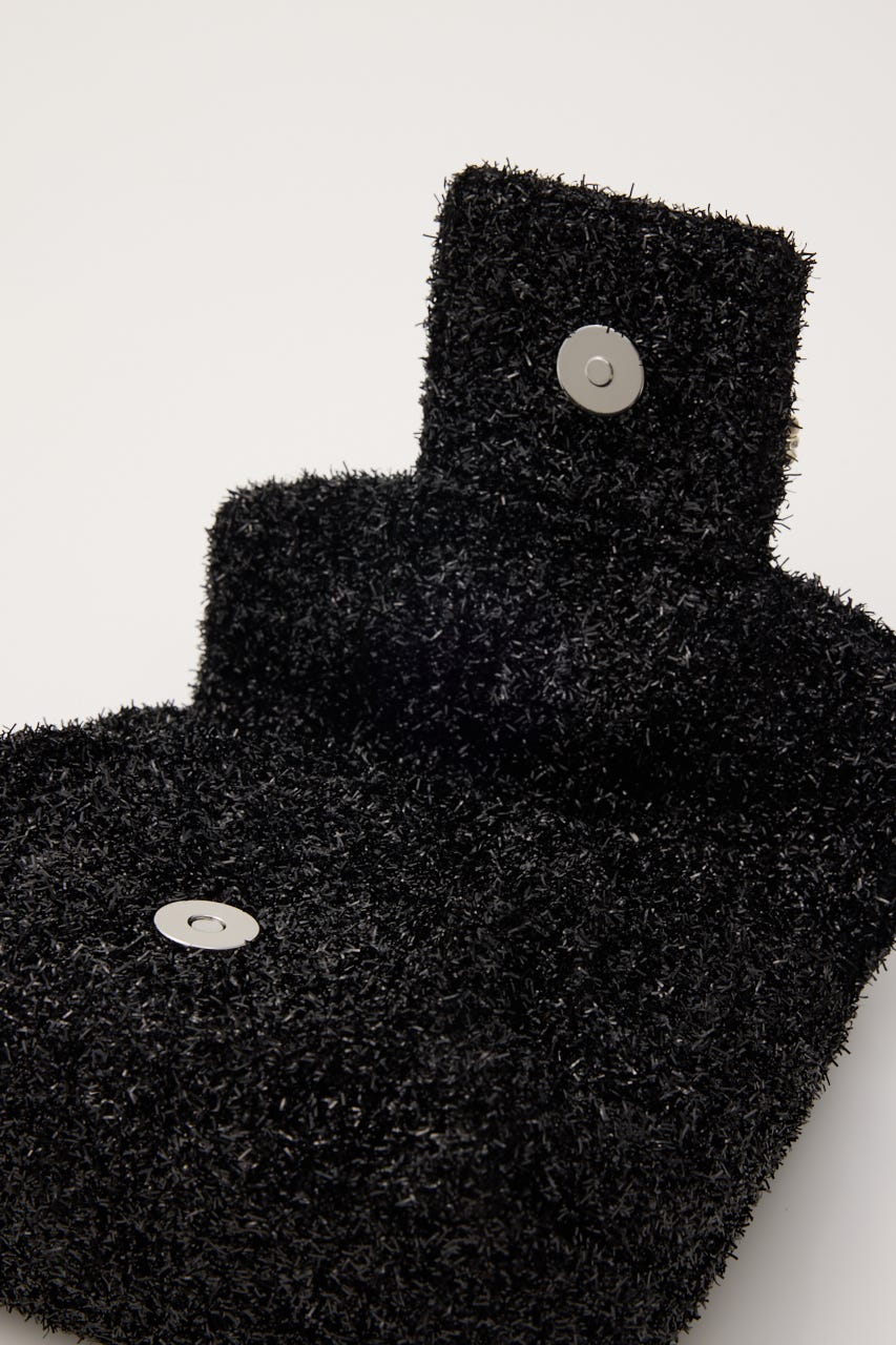 ルリーパールリボンショルダーバッグ BLK FREE