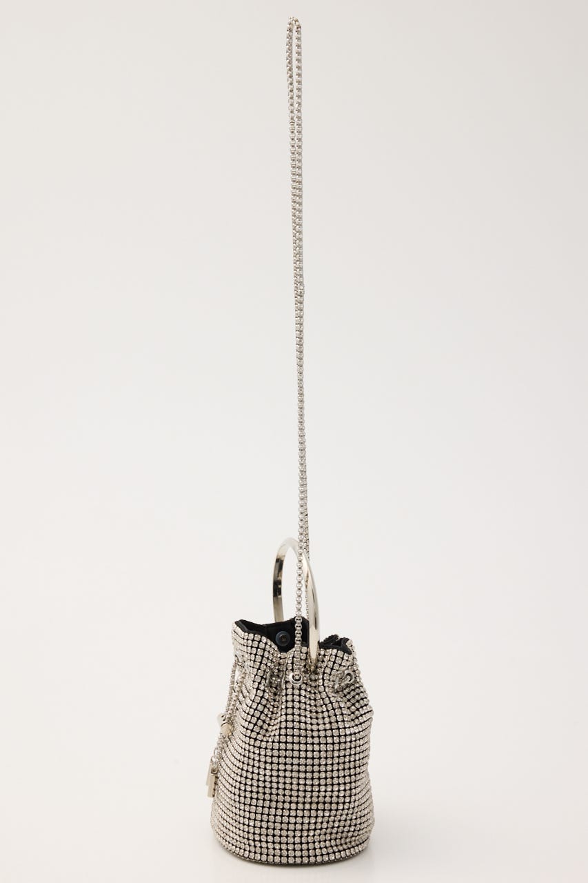 シャインワンハンドルパーティーバッグ BLK FREE