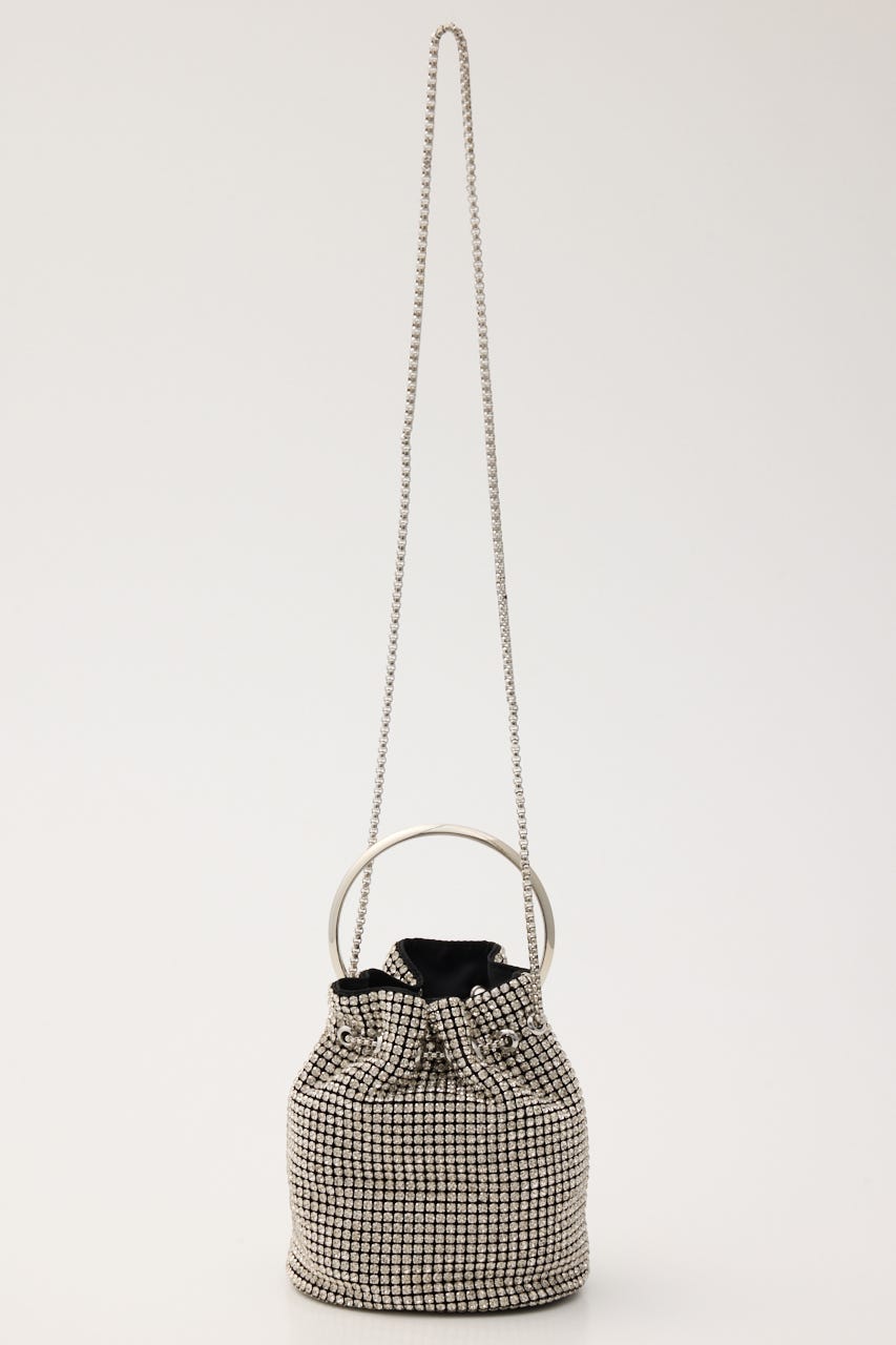 シャインワンハンドルパーティーバッグ BLK FREE