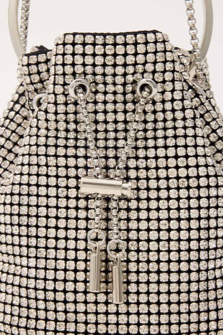 シャインワンハンドルパーティーバッグ BLK FREE