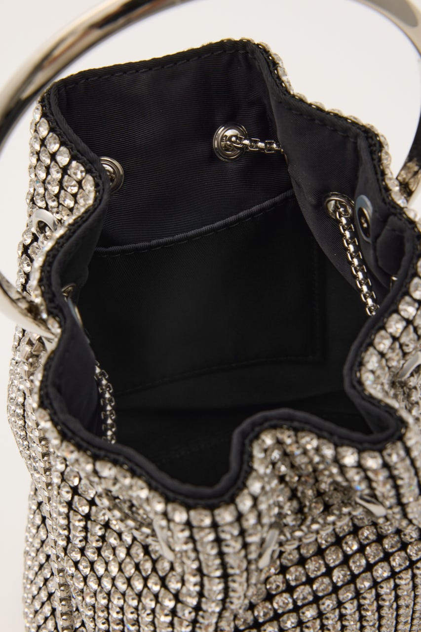 シャインワンハンドルパーティーバッグ BLK FREE