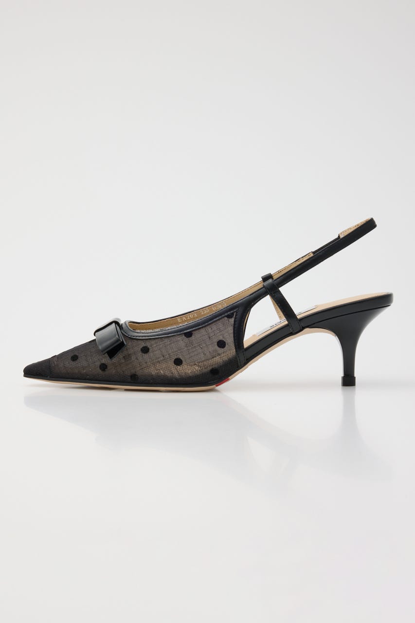STACCATO ドットヌーディーバックスリングパンプス STACCATO | ドットヌーディーバックスリングパンプス (パンプス