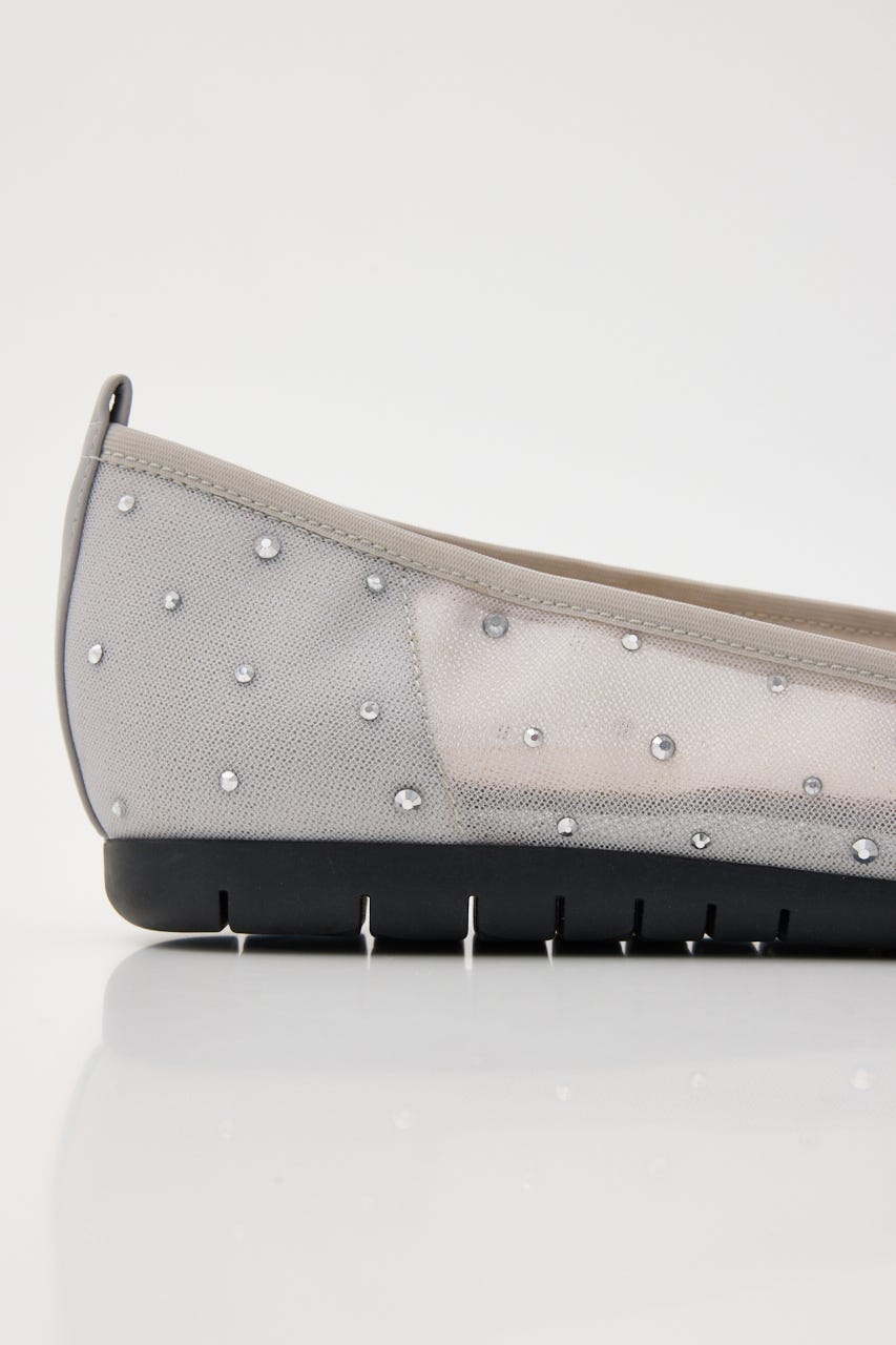 アリサメッシュバレエシューズ GRY 23.5cm