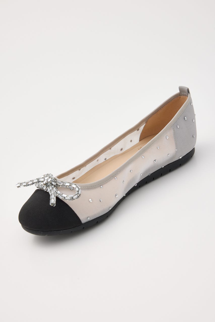 アリサメッシュバレエシューズ GRY 23.5cm