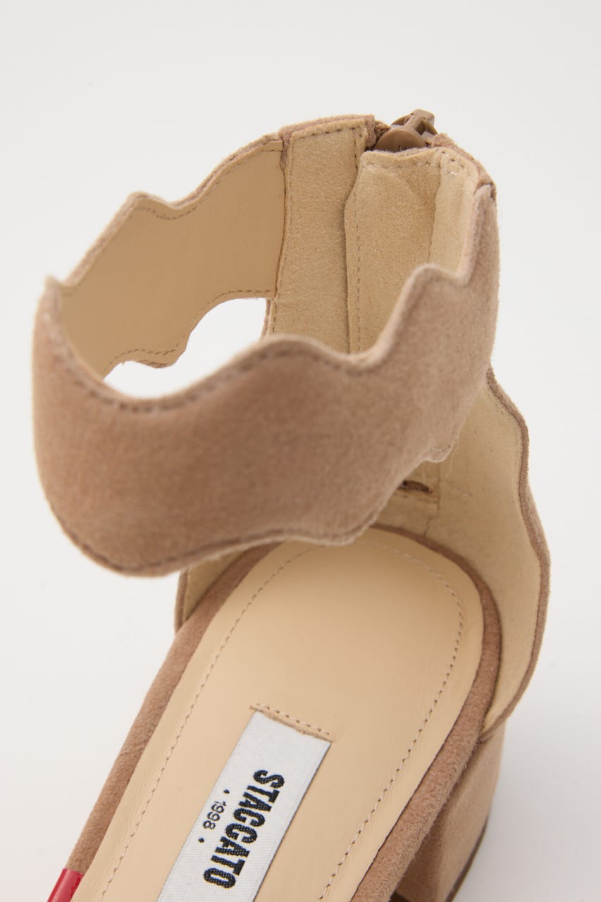 スカラップカットサンダル D/MOCHA 23.0cm