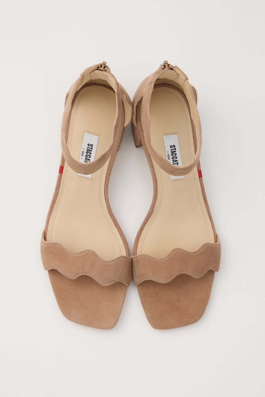 スカラップカットサンダル D/MOCHA 23.0cm