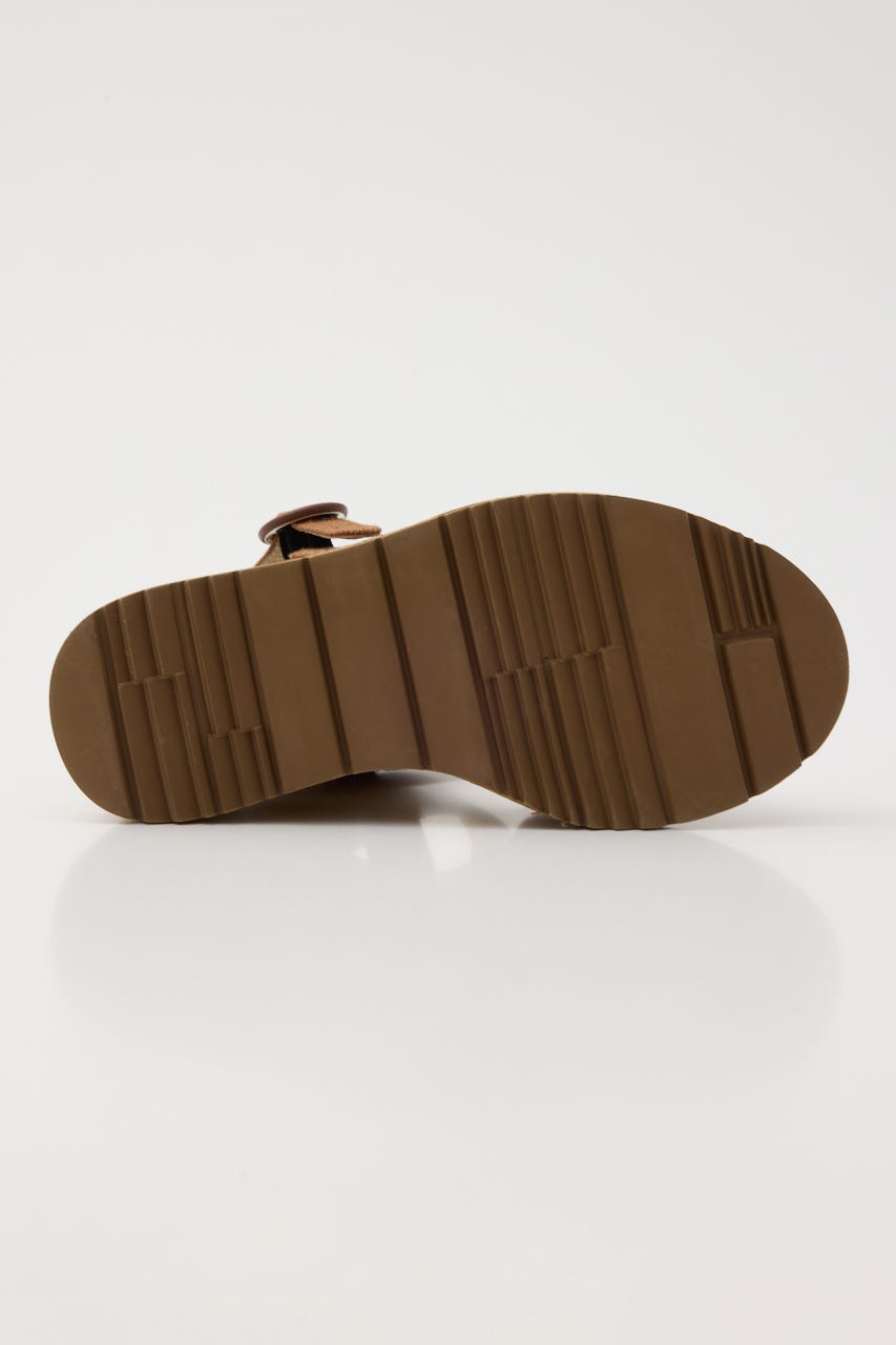 マリンウエッジソールサンダル 柄BRN 24.5cm