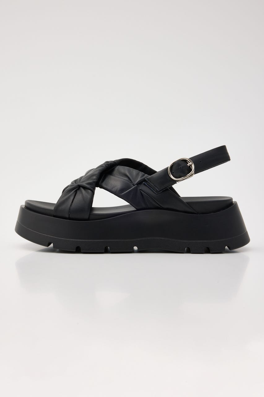 クロスベッセルサンダル BLK 23.5cm