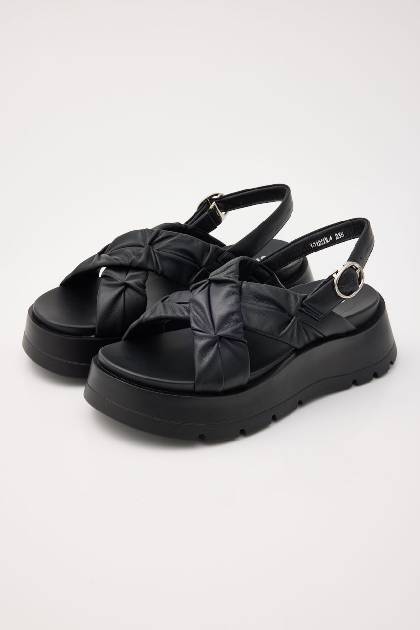 クロスベッセルサンダル BLK 23.5cm